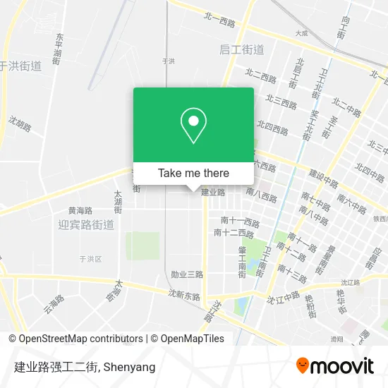 建业路强工二街 map