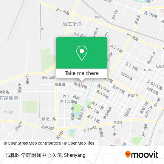 沈阳医学院附属中心医院 map
