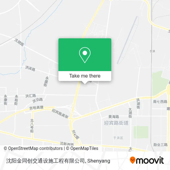 沈阳金同创交通设施工程有限公司 map