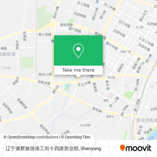 辽宁康辉旅游保工街十四路营业部 map