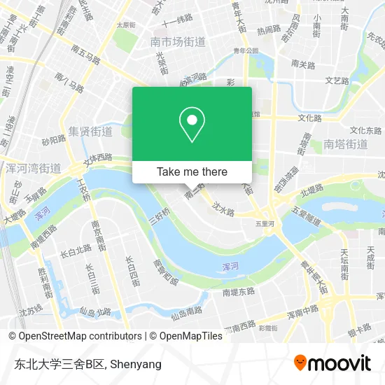 东北大学三舍B区 map
