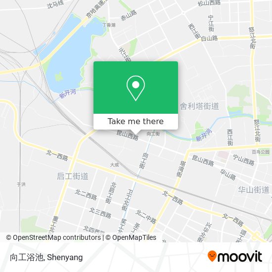 向工浴池 map