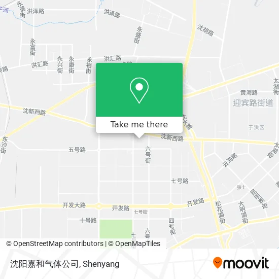 沈阳嘉和气体公司 map