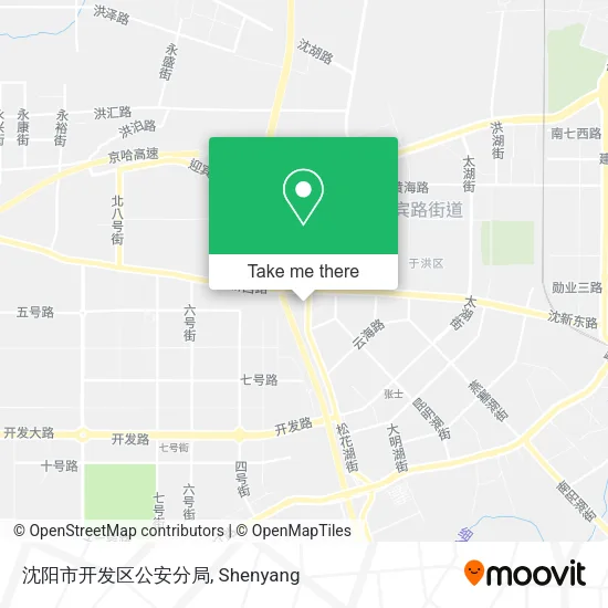 沈阳市开发区公安分局 map