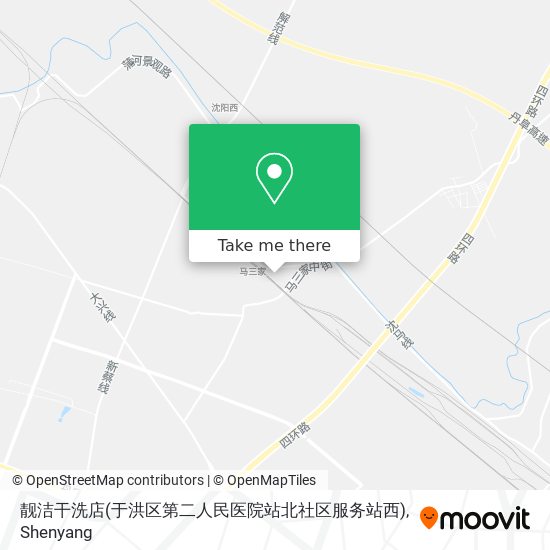 靓洁干洗店(于洪区第二人民医院站北社区服务站西) map