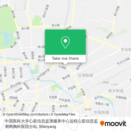 中国医科大学心脏信息监测服务中心远程心脏信息监测网胸科医院分站 map