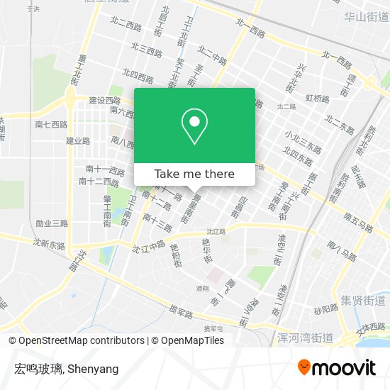 宏鸣玻璃 map