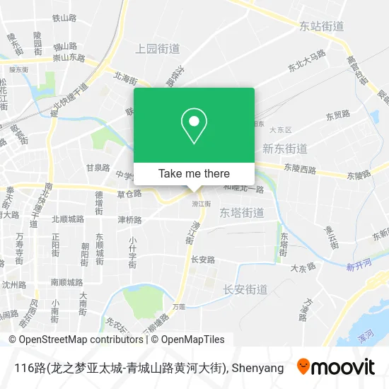 116路(龙之梦亚太城-青城山路黄河大街) map