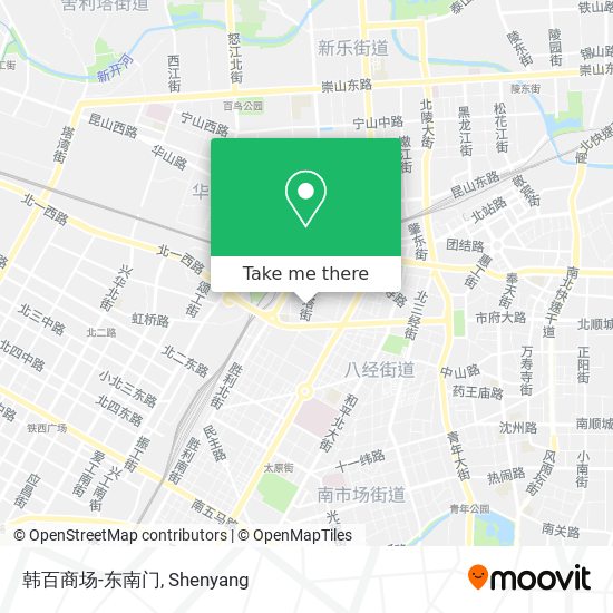 韩百商场-东南门 map