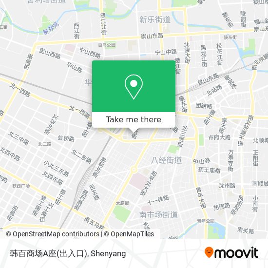 韩百商场A座(出入口) map
