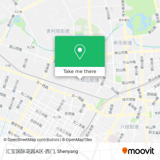汇宝国际花园A区-西门 map