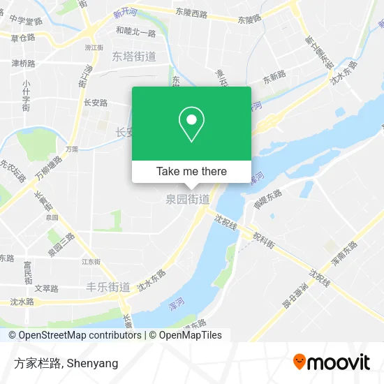 方家栏路 map