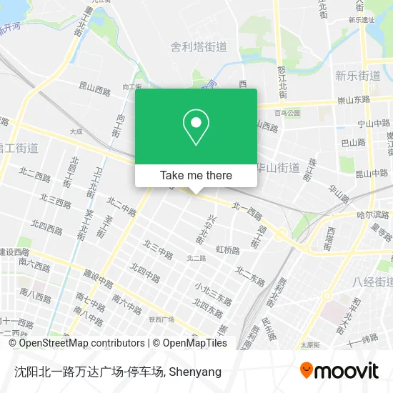沈阳北一路万达广场-停车场 map