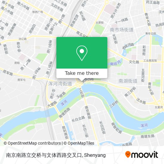 南京南路立交桥与文体西路交叉口 map