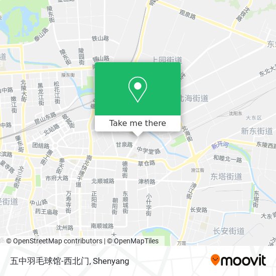 五中羽毛球馆-西北门 map