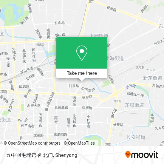 五中羽毛球馆-西北门 map