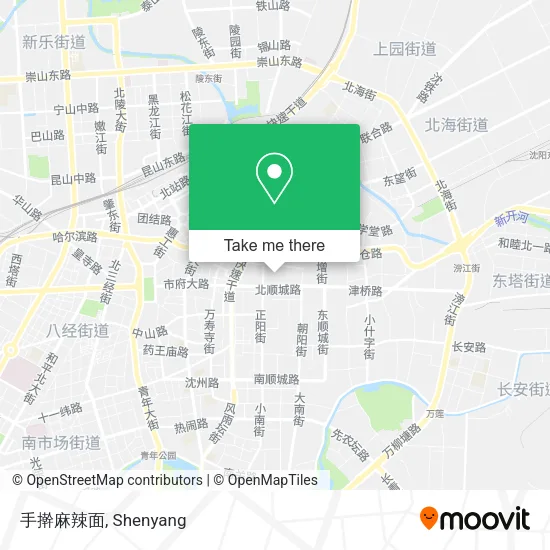 手擀麻辣面 map