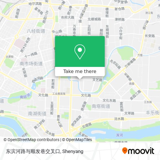 东滨河路与顺发巷交叉口 map