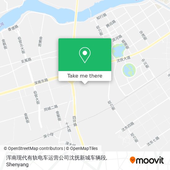 浑南现代有轨电车运营公司沈抚新城车辆段 map