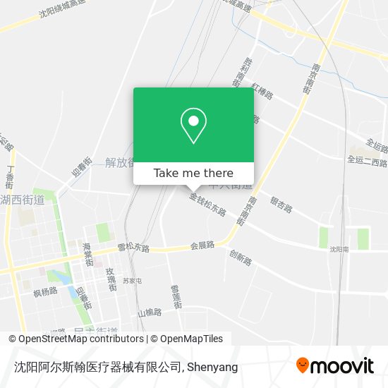 沈阳阿尔斯翰医疗器械有限公司 map