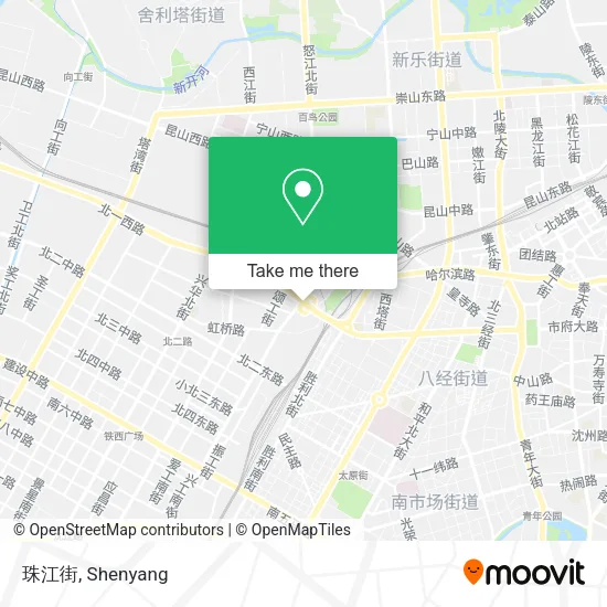 珠江街 map