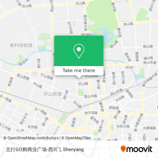北行GO购商业广场-西3门 map