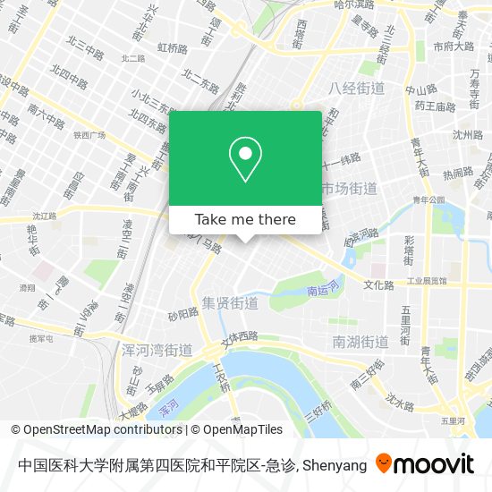 中国医科大学附属第四医院和平院区-急诊 map