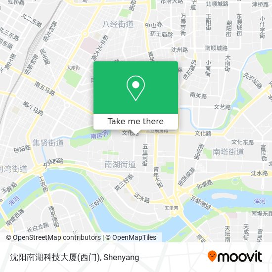 沈阳南湖科技大厦(西门) map