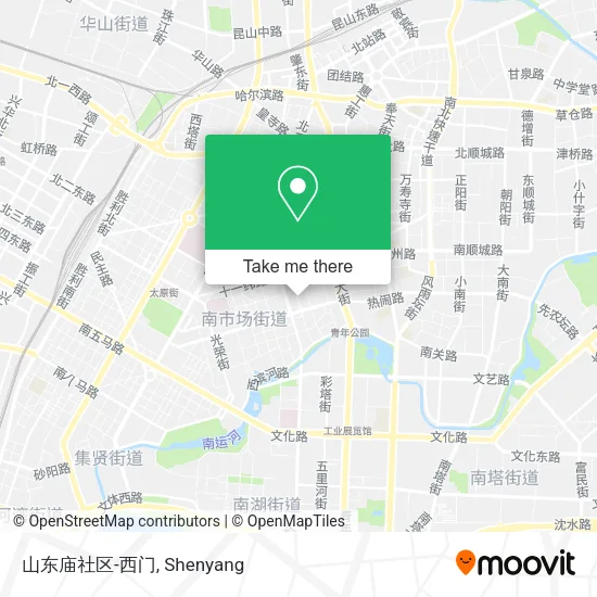 山东庙社区-西门 map