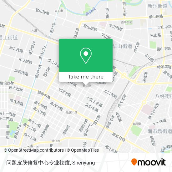问题皮肤修复中心专业祛痘 map