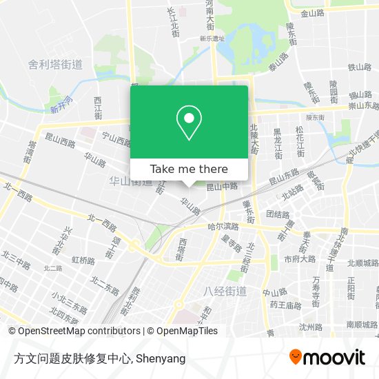 方文问题皮肤修复中心 map