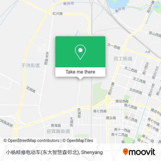 小杨精修电动车(东大智慧森邻北) map