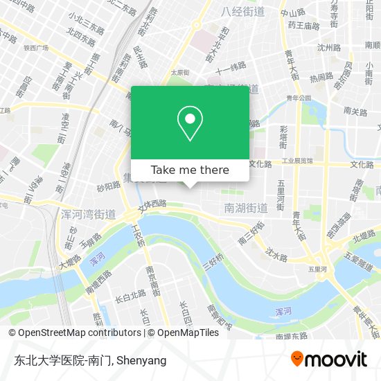 东北大学医院-南门 map