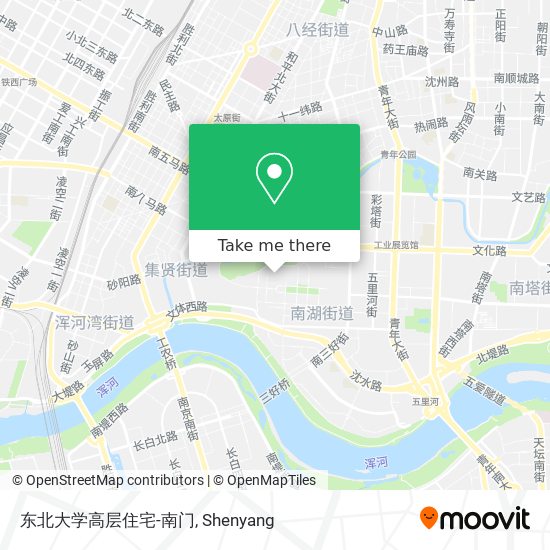 东北大学高层住宅-南门 map