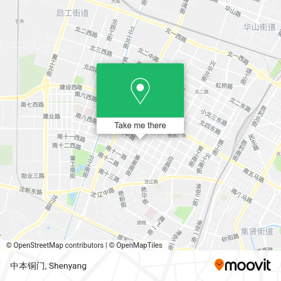 中本铜门 map
