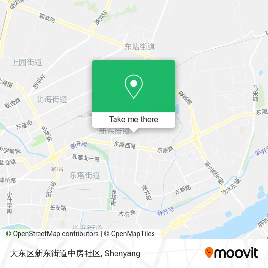 大东区新东街道中房社区 map