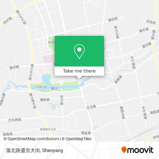蒲北路盛京大街 map