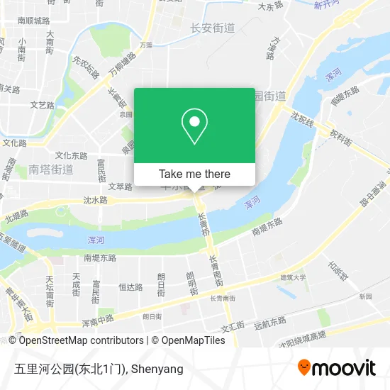 五里河公园(东北1门) map