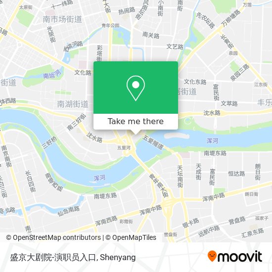 盛京大剧院-演职员入口 map