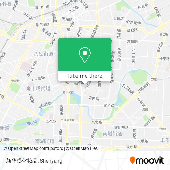 新华盛化妆品 map