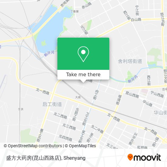 盛方大药房(昆山西路店) map