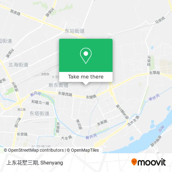 上东花墅三期 map