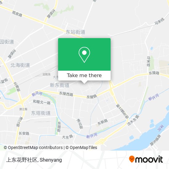 上东花野社区 map