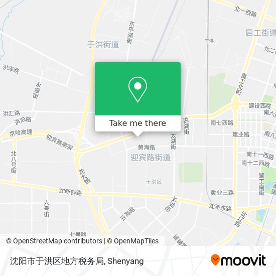 沈阳市于洪区地方税务局 map