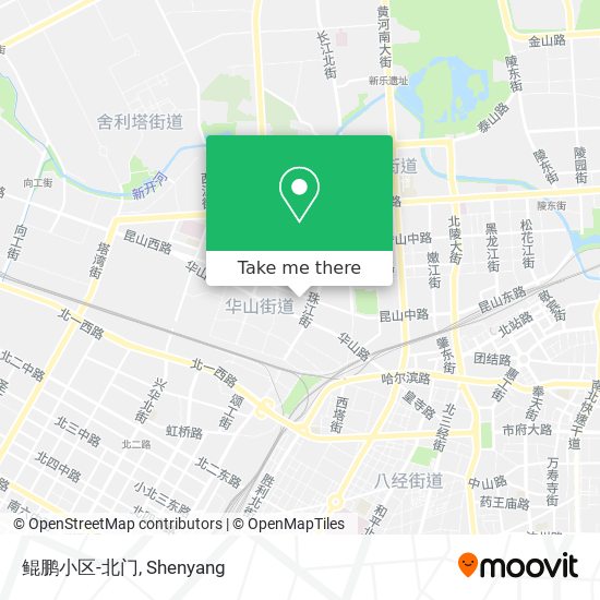 鲲鹏小区-北门 map