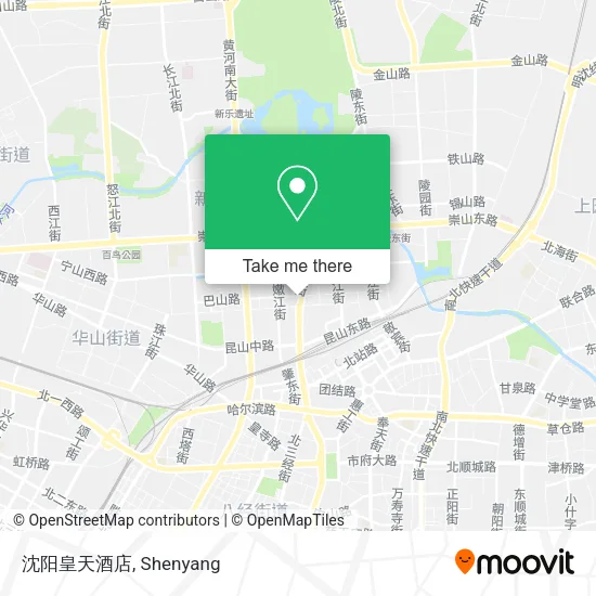 沈阳皇天酒店 map