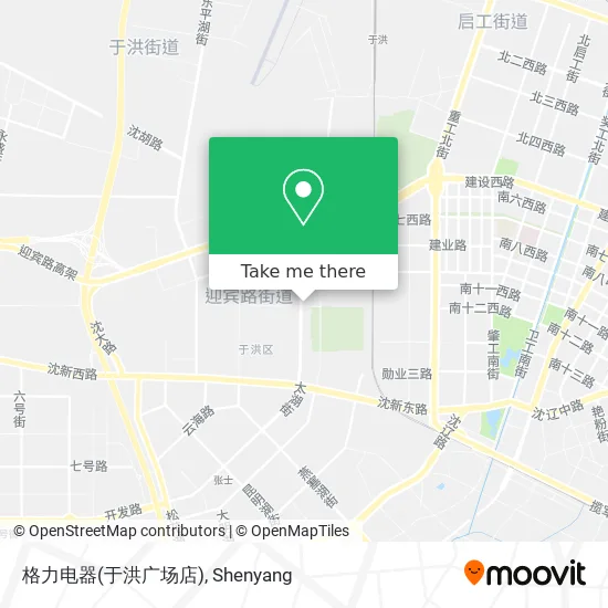 格力电器(于洪广场店) map