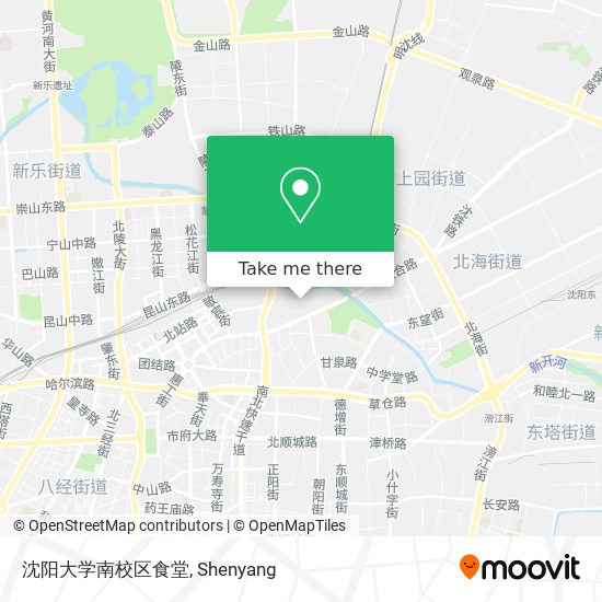 沈阳大学南校区食堂 map