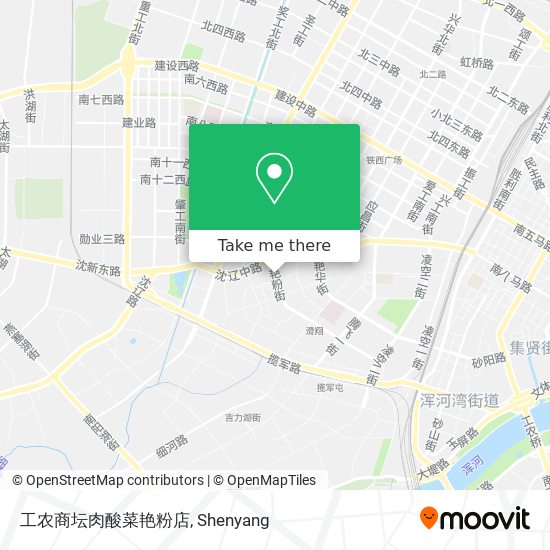 工农商坛肉酸菜艳粉店 map