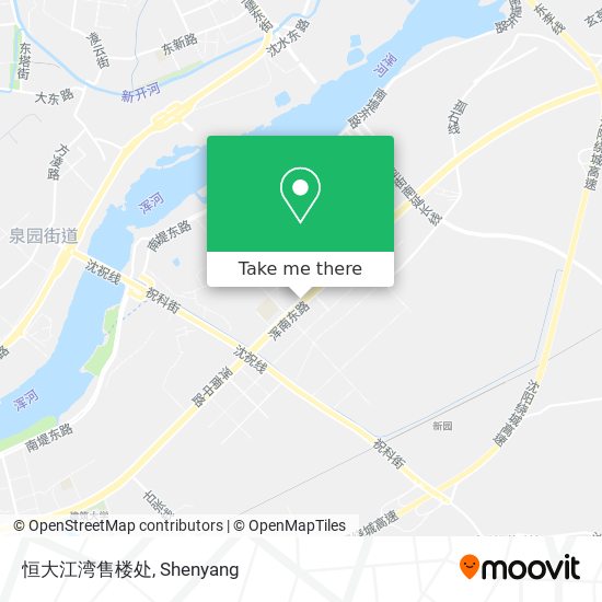 恒大江湾售楼处 map